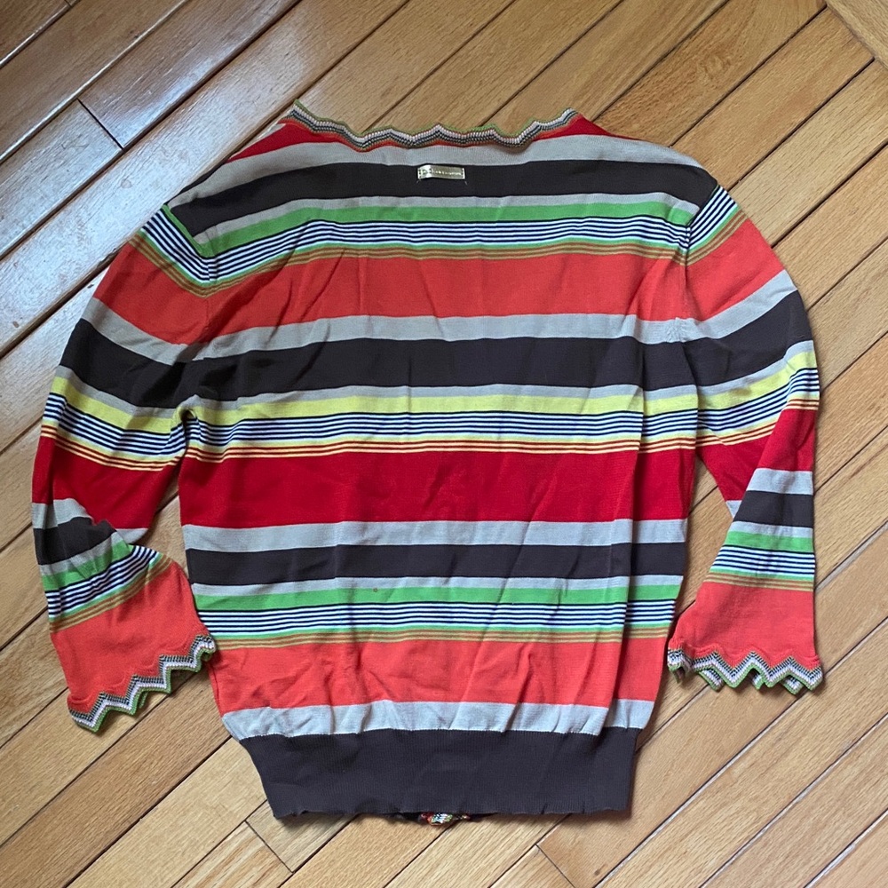 D&G Multicolor Striped Button-Up Cardigan - Picture 7 of 7